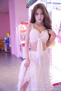 Neon Dreams with Pai Huang Gua Girl No.10791: A Fusion of White and Light-4