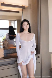 Ethereal Outdoor Portrait of Anran in Delicate White Lace Lingerie – XiuRen Collection No.10747 Beautiful Asian Model Photography-12