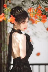 Elegant Lifestyle Portrait Photography Featuring Model Dang Chu Jiao Ren Jia Xiao Tian Tian - Art Language Vol.9313 Minimalist Indoor Aesthetic Series-9