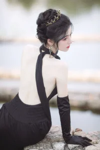 Elegant Lifestyle Portrait Photography Featuring Model Dang Chu Jiao Ren Jia Xiao Tian Tian - Art Language Vol.9313 Minimalist Indoor Aesthetic Series-5