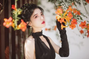 Elegant Lifestyle Portrait Photography Featuring Model Dang Chu Jiao Ren Jia Xiao Tian Tian - Art Language Vol.9313 Minimalist Indoor Aesthetic Series-0