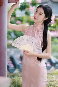 Elegant Chu Yin Asian Beauty in Qipao YiTuYu Art Language Vol.8675-10