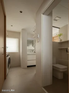 Sun-Drenched 94m² Minimalist Home: A Modern Retirement Sanctuary Featuring Sliding Glass Doors, Indoor Greenery, and Functional Contemporary Design-3