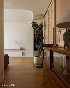 Sun-Drenched 94m² Minimalist Home: A Modern Retirement Sanctuary Featuring Sliding Glass Doors, Indoor Greenery, and Functional Contemporary Design-11