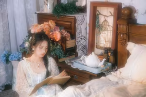 Q Pao Xiao Xuan Vol.8274 Portrait: Elegant, Dreamy Beauty in YiTuYu's Soft Light-7