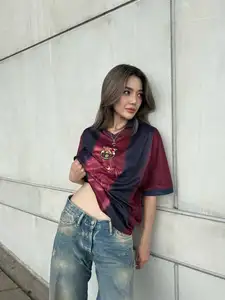 Thai Showbiz Star Prang Kannarun Flaunts Stunning Figure in Barcelona Jersey-10