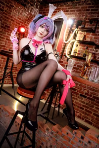 Coser A Xue Xue: Miku Bunny Hole Part01 - Alluring & Captivating Cosplay-16