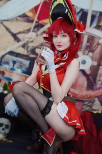Stunning Houshou Marine Cosplay by Hidori Rose: Exclusive 31-Photo Gallery and Video of the Iconic Pirate Captain-5