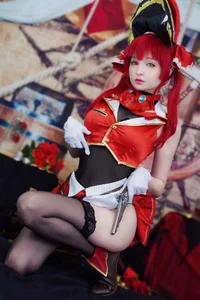 Stunning Houshou Marine Cosplay by Hidori Rose: Exclusive 31-Photo Gallery and Video of the Iconic Pirate Captain-6