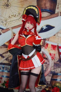 Stunning Houshou Marine Cosplay by Hidori Rose: Exclusive 31-Photo Gallery and Video of the Iconic Pirate Captain-3