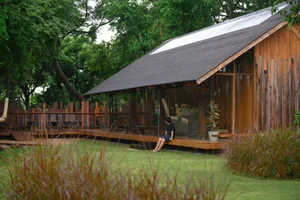 Discover Little Ground Common Space: A Stunning Urban Forest Cafe in Udon Thani Featuring Biophilic Architecture and Lush Greenery-11