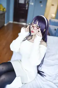 Coser Jiu Qu Jean as Utaha: Sweet Mysterious Bedroom Moments (29P)-12