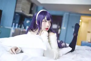 Coser Jiu Qu Jean as Utaha: Sweet Mysterious Bedroom Moments (29P)-6