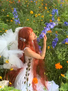 Coser Chunmomo | Ethereal Bride in a Dreamy Flower Garden Wedding Dress-26