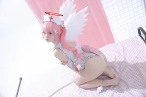 Beautiful Tsukiyomi Ai Trainee Nurse Cosplay Set by G44 Bu Hui Shou Shang - High-Quality 32-Image Gallery for Anime and Cosplay Enthusiasts-4