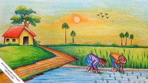 100+ Simple and Beautiful Landscape Drawing Ideas for Beginners and Artists: Easy Scenery Painting Inspiration-3