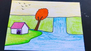 100+ Simple and Beautiful Landscape Drawing Ideas for Beginners and Artists: Easy Scenery Painting Inspiration-4