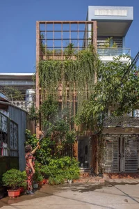 Modern Tube House Design: Innovative Urban Architecture with Lush Indoor Gardens and Natural Light Voids in Hanoi-8
