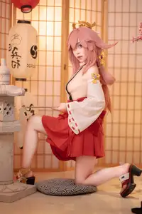 Enchanting Yae Miko Cosplay by Bangni邦尼 - Part 01-7