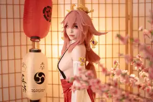 Enchanting Yae Miko Cosplay by Bangni邦尼 - Part 01-6