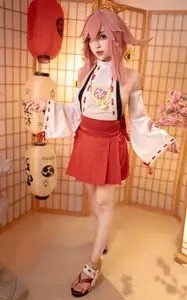 Enchanting Yae Miko Cosplay by Bangni邦尼 - Part 01-18