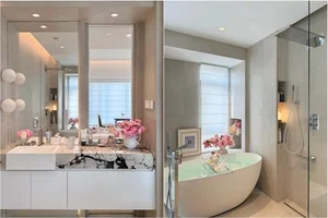 Modern Minimalist 135sqm Apartment Decor: Elegant Lunar New Year Styling with Traditional Red Accents and Open Space Design-9