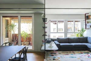 Milanese Minimalism: A Sun-Drenched 60m2 Apartment Redefined by Light and Iron Frames-14