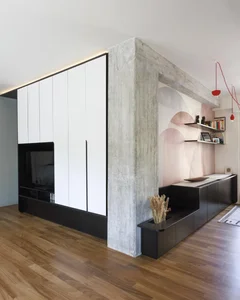 Milanese Minimalism: A Sun-Drenched 60m2 Apartment Redefined by Light and Iron Frames-1