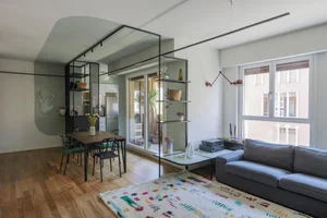 Milanese Minimalism: A Sun-Drenched 60m2 Apartment Redefined by Light and Iron Frames-11