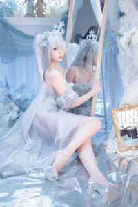 Stunning Nikke Cinderella Crystal Princess Cosplay by Xuan Xiao Xue Jie: High-Quality Goddess of Victory Photography and Anime Inspiration-7