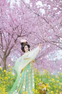 YiTuYu Vol.8745: Shi Yu Shi Ya – Captivating Hanfu Beauty Amidst Cherry Blossoms-12