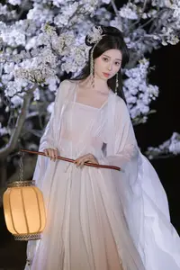YiTuYu Vol.8782: Chu Yuan Yuan's Ethereal Beauty Amidst Cherry Blossoms Night-2