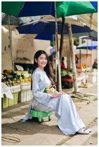 VGU No.193 Discover Youthful Charm: Radiant Smile of a Girl Amidst Fresh Fruit Market | 1000024596-12