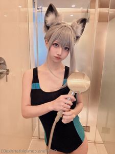 Coser Okita Rinka Blue Archive Swimsuit Cosplay 51P-0