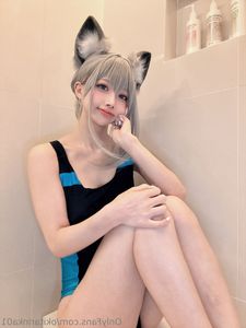 Coser Okita Rinka Blue Archive Swimsuit Cosplay 51P-8