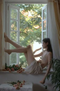 Elegant Indoor Portraiture: Cai Jing Fan in Art Language Vol.9304 – Aesthetic Private Room Photography Collection-2