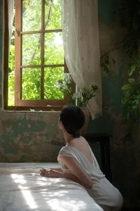 Cinematic Elegance: An Emotional Indoor Journey with Cai Jing Fan-2