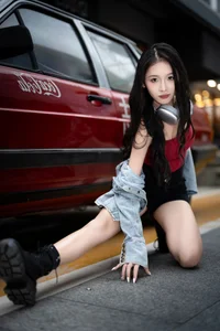 Chic Urban Style: Tian Tian in YiTuYu Art Language Vol.9123 – Modern Fashion Photography and Headphones Aesthetic-16