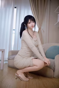 Coser Feng Mao Ss: Captivating "Goodnight" charm on the sofa-7