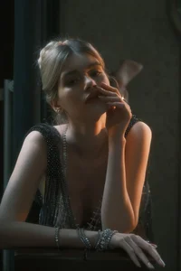 Artistic Photography Collection Vol.9231 ALBINA by Art Language: Sun-Drenched Portraits Featuring Windmill Jasmine and Elegant Aesthetic Scenes-7