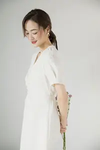 Zhou Xu Xu: Pure Beauty with Flowers in the Enchanting YiTuYu Vol.8758 Collection-10