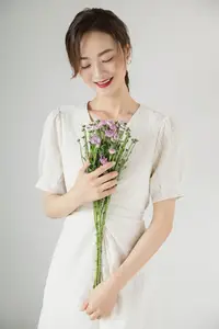 Zhou Xu Xu: Pure Beauty with Flowers in the Enchanting YiTuYu Vol.8758 Collection-3