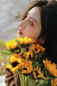 Autumn Muse: Cozy Knits and Radiant Sunflowers-3