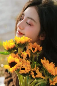 Autumn Muse: Cozy Knits and Radiant Sunflowers-2