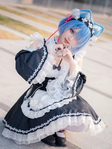 Stunning Rem Cat Maid Cosplay by Hana at Firefly Animation Carnival – Re:Zero Inspired Anime Photoshoot-15
