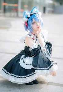 Stunning Rem Cat Maid Cosplay by Hana at Firefly Animation Carnival – Re:Zero Inspired Anime Photoshoot-1