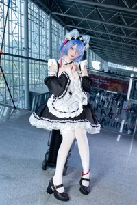 Stunning Rem Cat Maid Cosplay by Hana at Firefly Animation Carnival – Re:Zero Inspired Anime Photoshoot-10