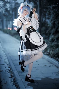 Stunning Rem Cat Maid Cosplay by Hana at Firefly Animation Carnival – Re:Zero Inspired Anime Photoshoot-13