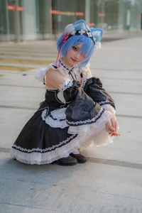 Stunning Rem Cat Maid Cosplay by Hana at Firefly Animation Carnival – Re:Zero Inspired Anime Photoshoot-29