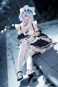 Stunning Rem Cat Maid Cosplay by Hana at Firefly Animation Carnival – Re:Zero Inspired Anime Photoshoot-48